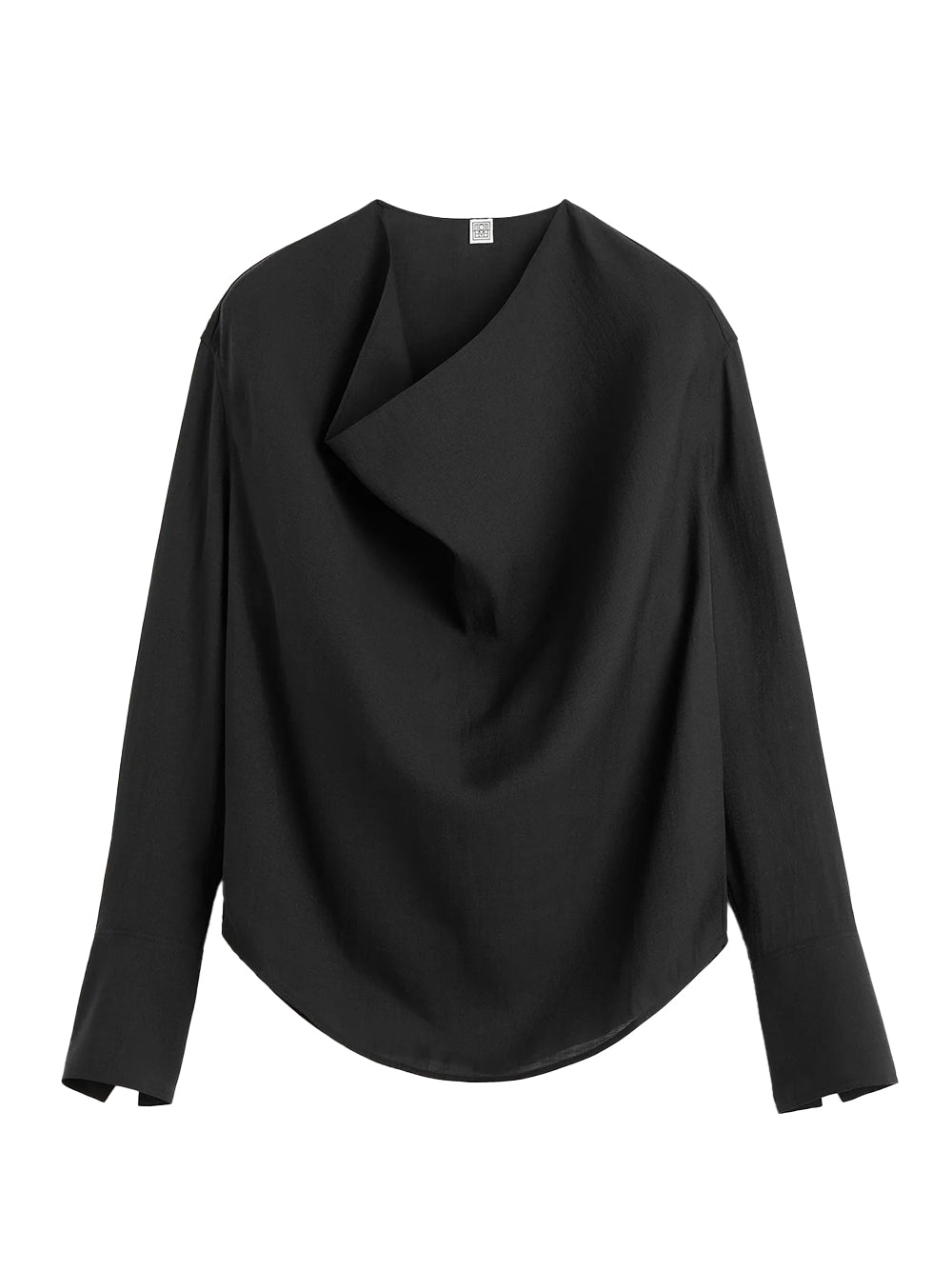 Cowl Blouse Black