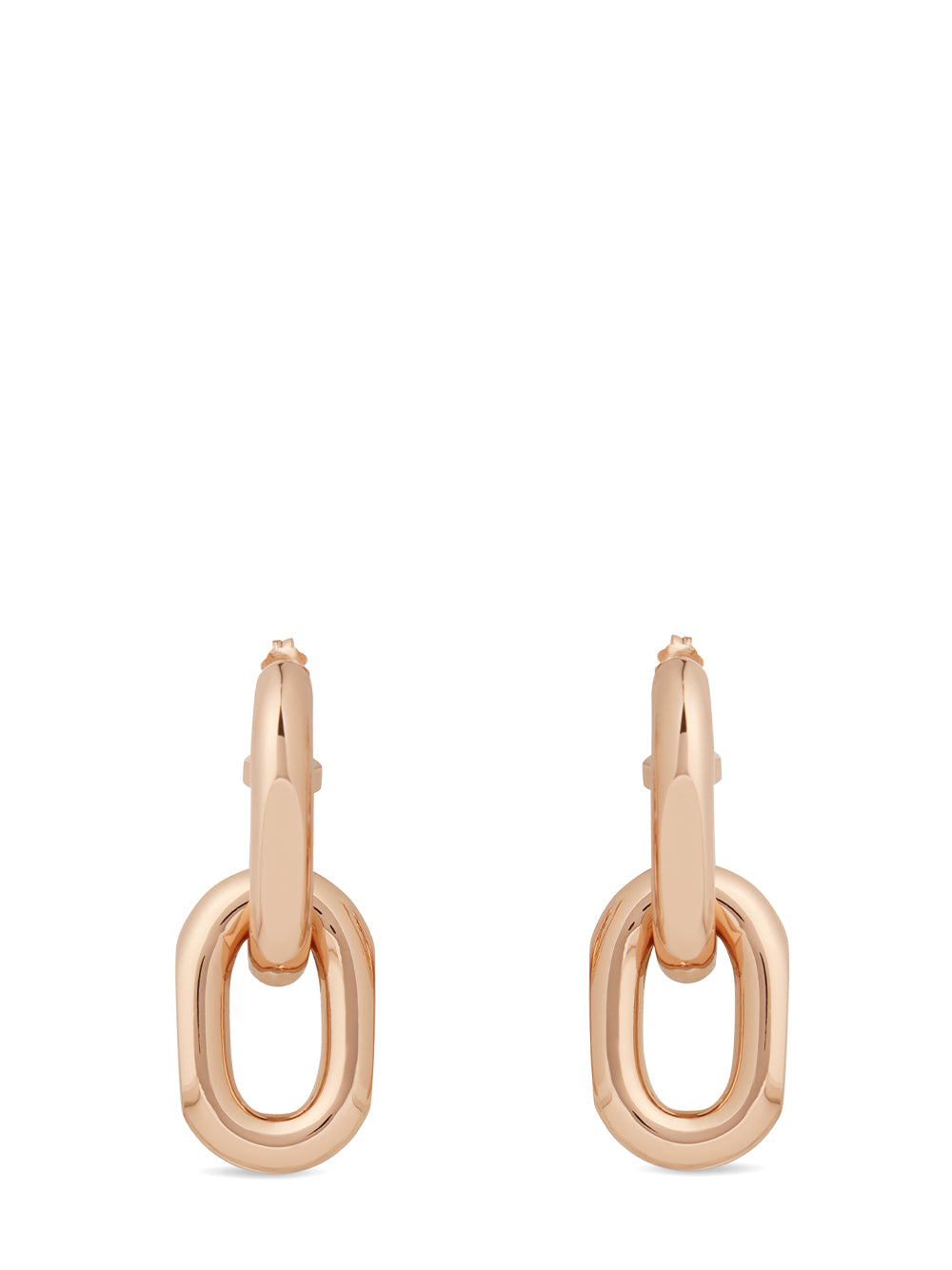 Double XL Link Earrings (Rose Gold)