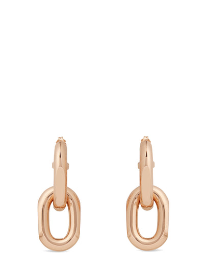 Double XL Link Earrings (Rose Gold)