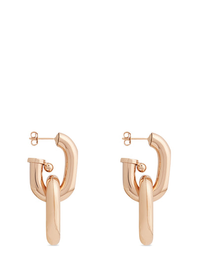 Double XL Link Earrings (Rose Gold)