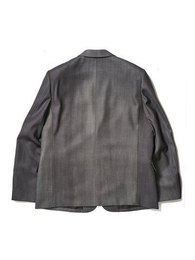 Embroidered Chain Tailored Jacket Chacoal