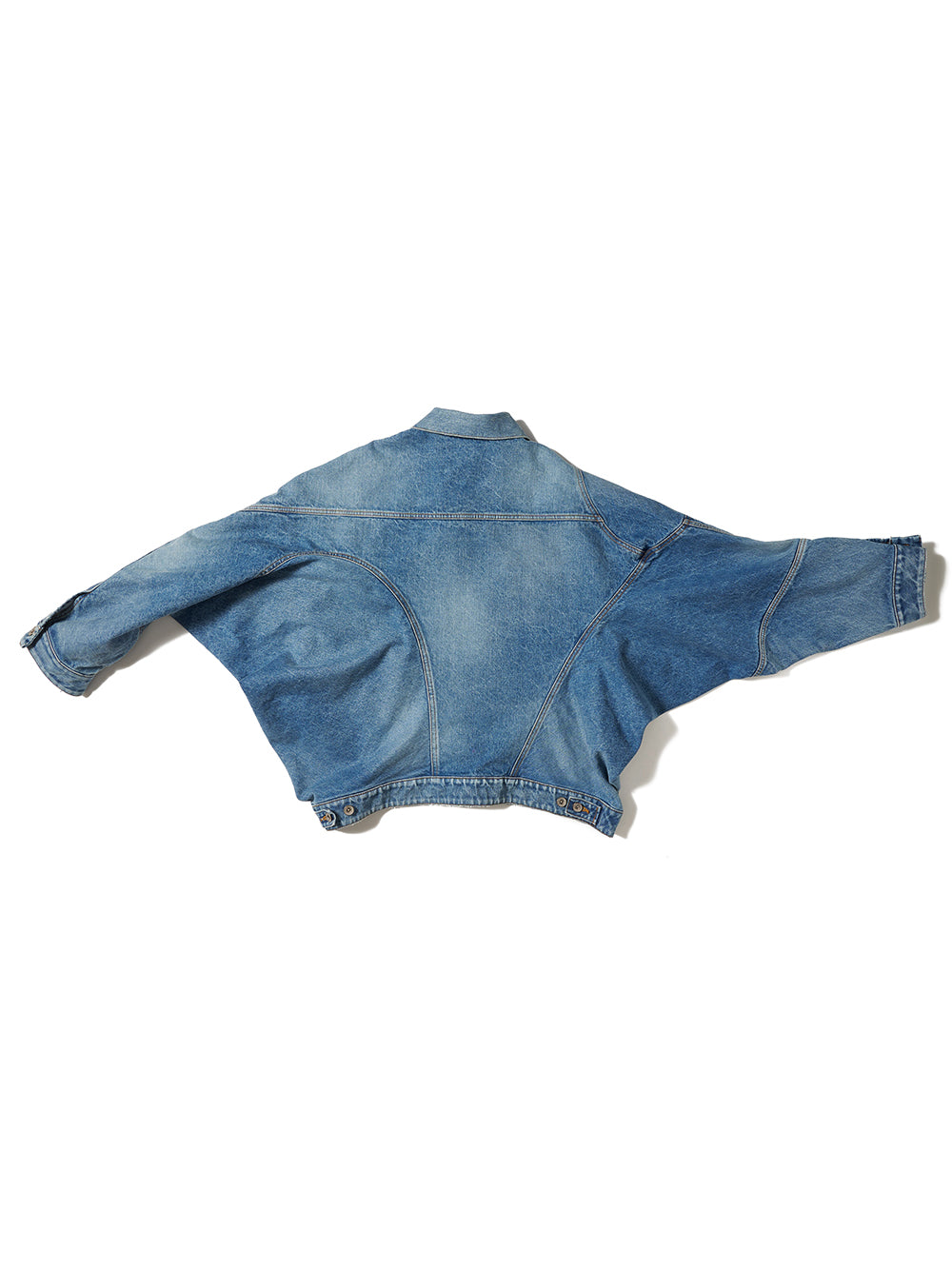 Distorted Cutting Denim Jacket Indigo