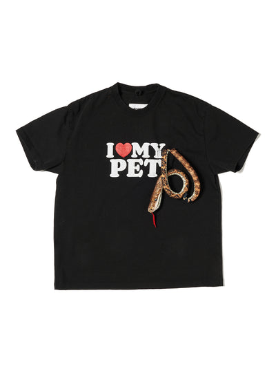 I Love My Pet T-Shirt Black