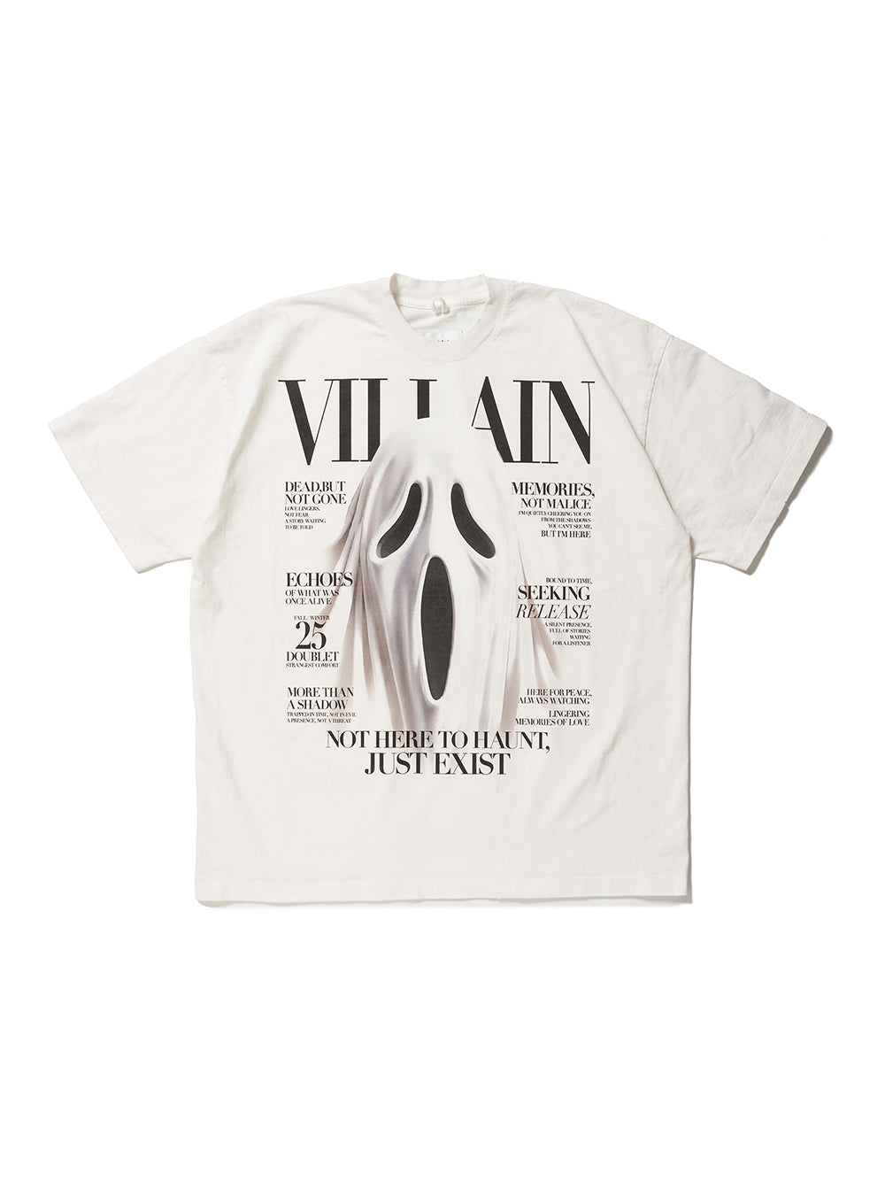 Villain Cover Print T-Shirt White