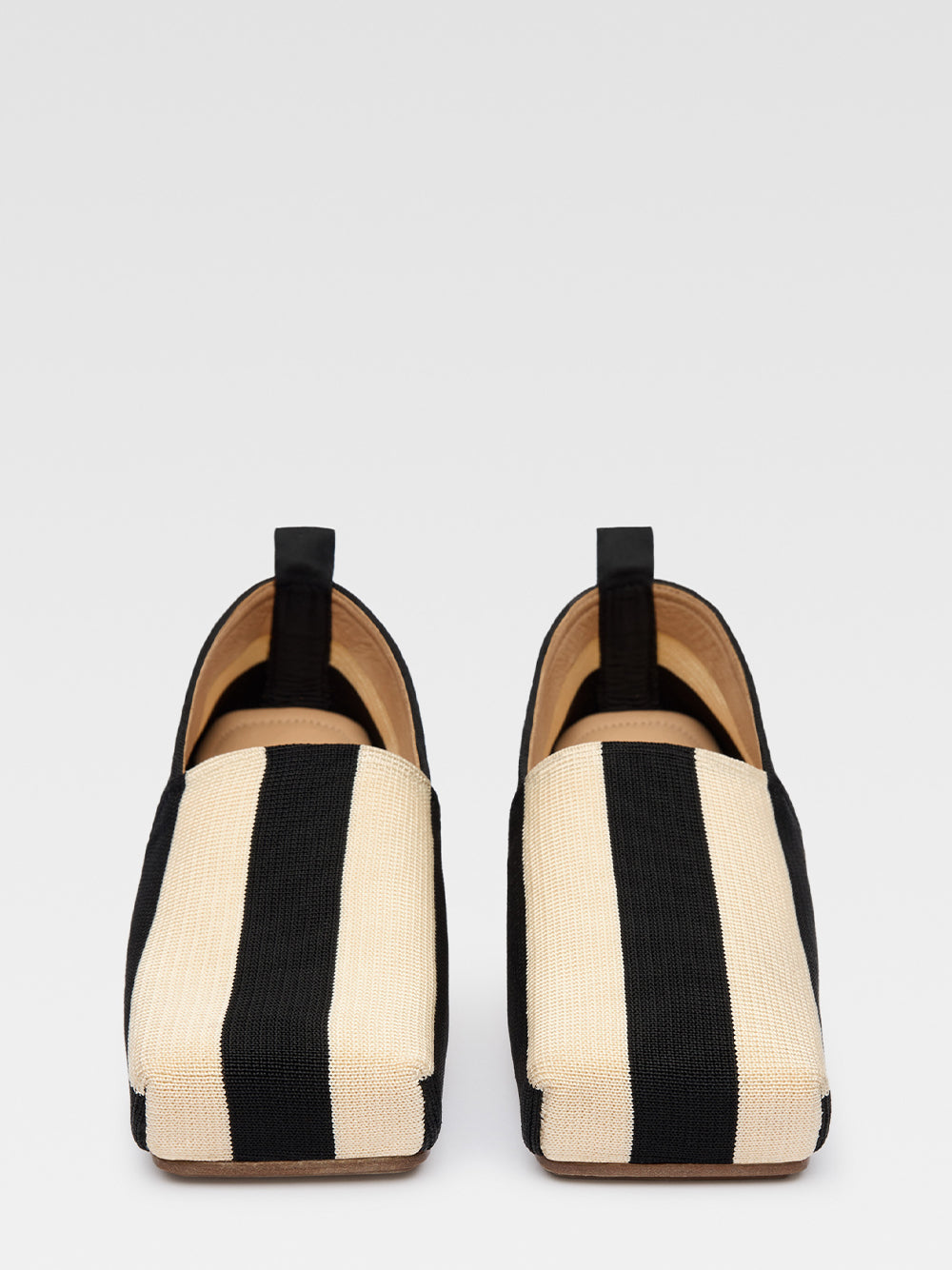 Les Espadrilles Carre (Beige/Black)