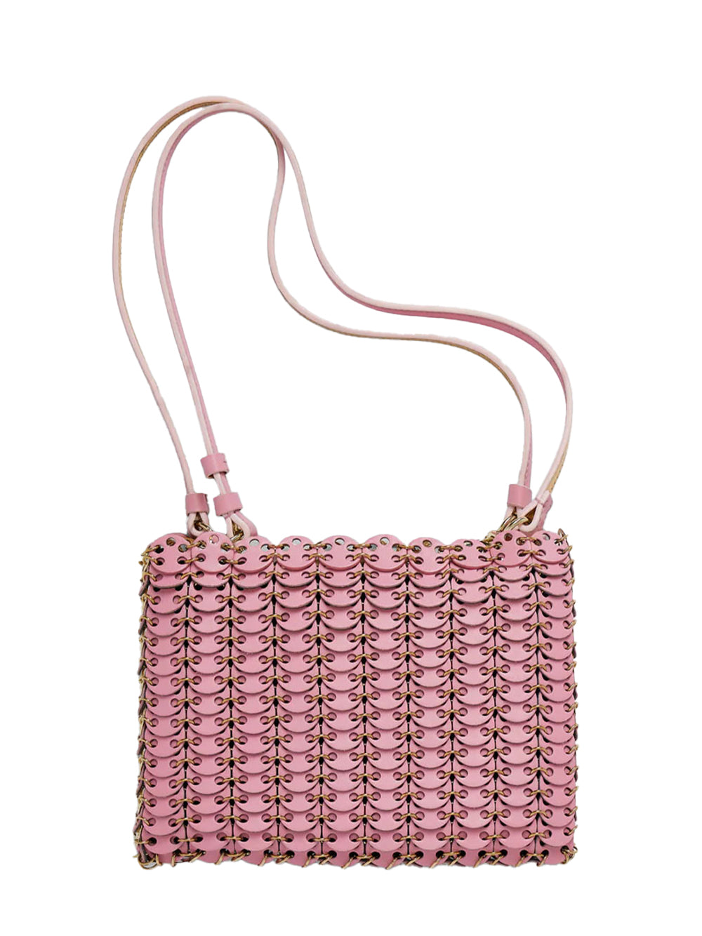 1969 Flip Bag in Leather (Pink/Gold)