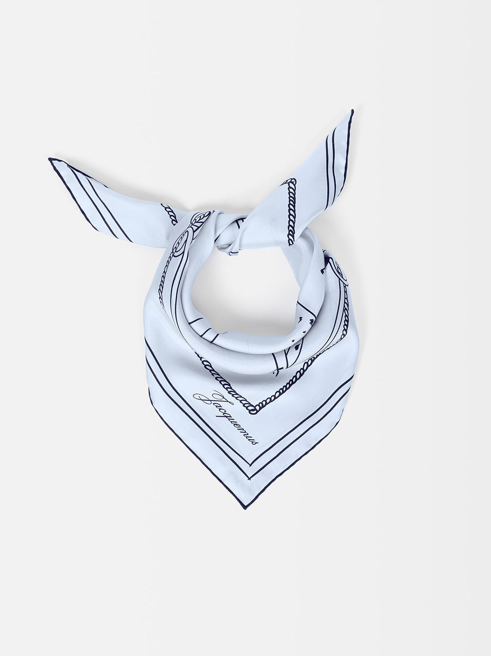 Le Foulard Dalmatien Print Dog (Pale Lilac)