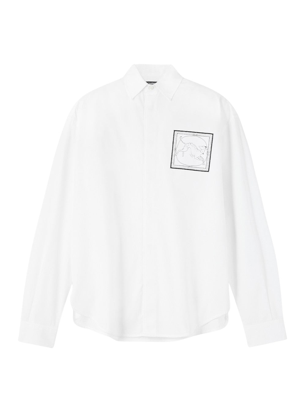 La Chemise Simon (Patch Dog White/Black)