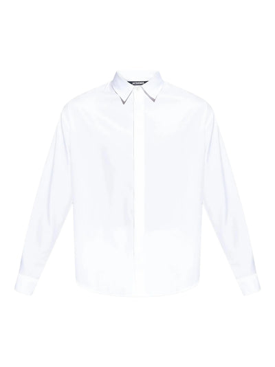 La Chemise Henri Round Navy Jacquemus Embr