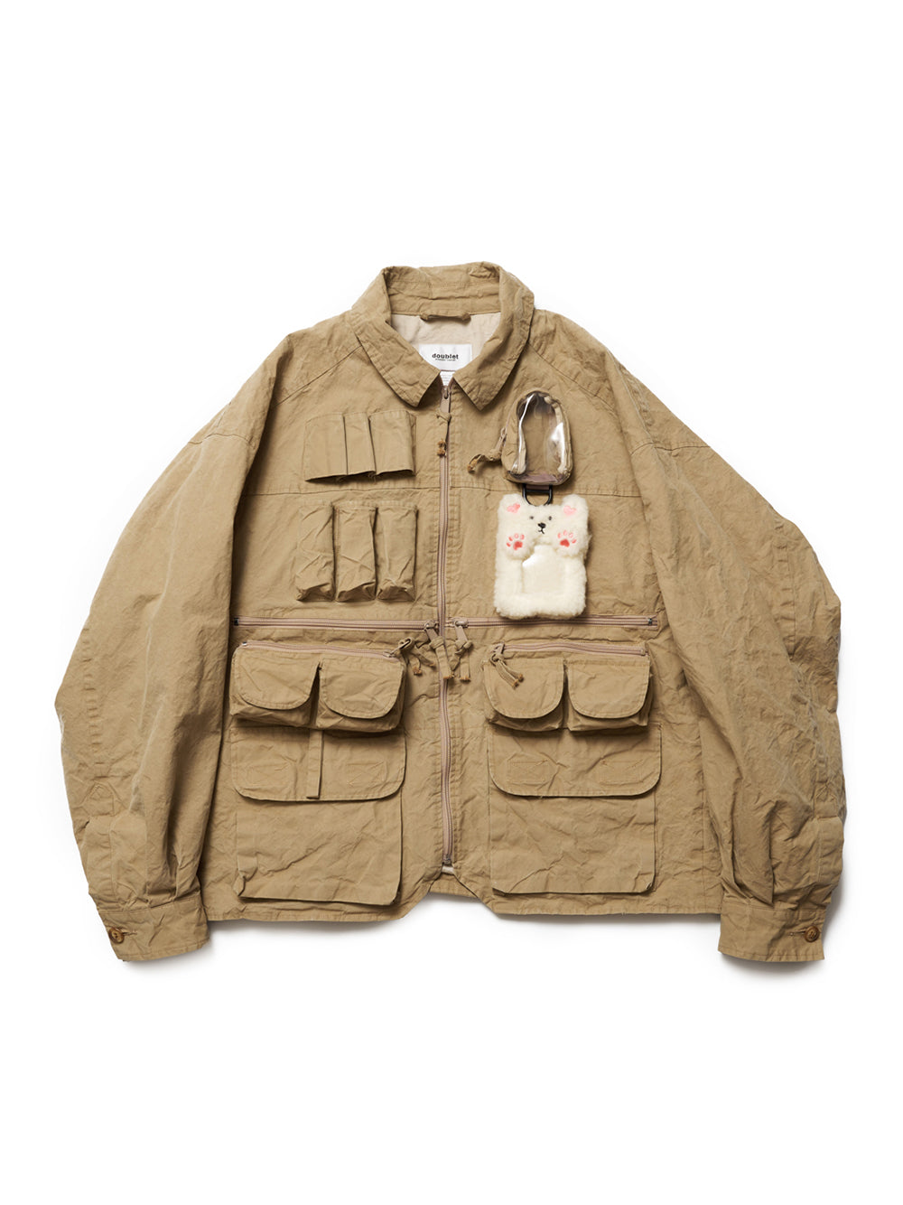 “Oshi-Katsu” Pocket Jacket Beige