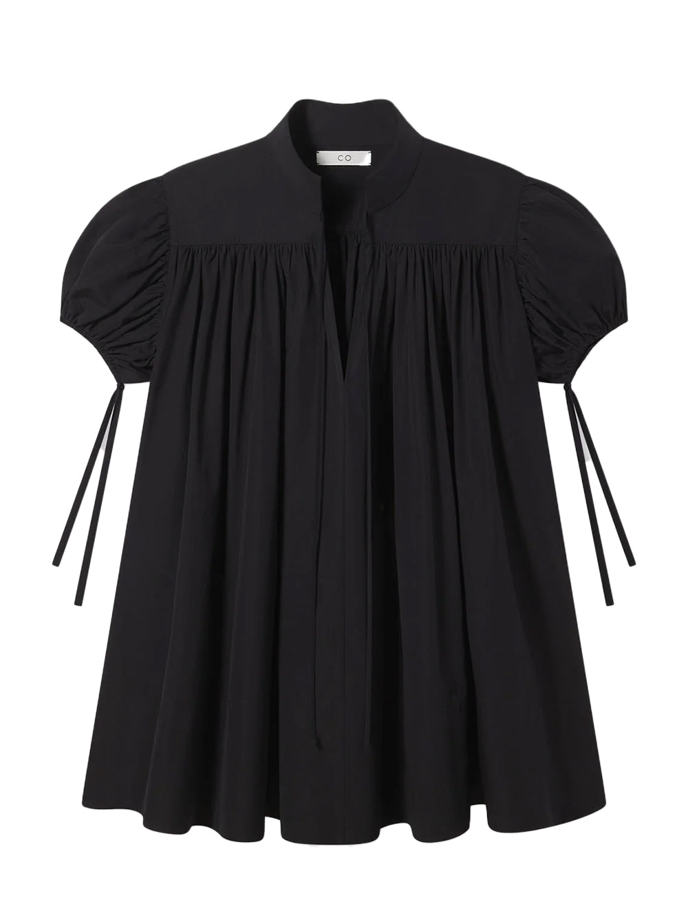 Gathered Tunic Black