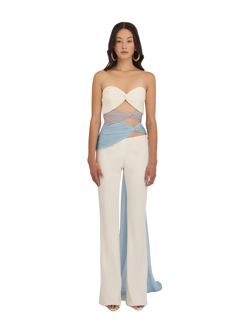 3 Carats Bustier (Three-Tone) Baby Blue