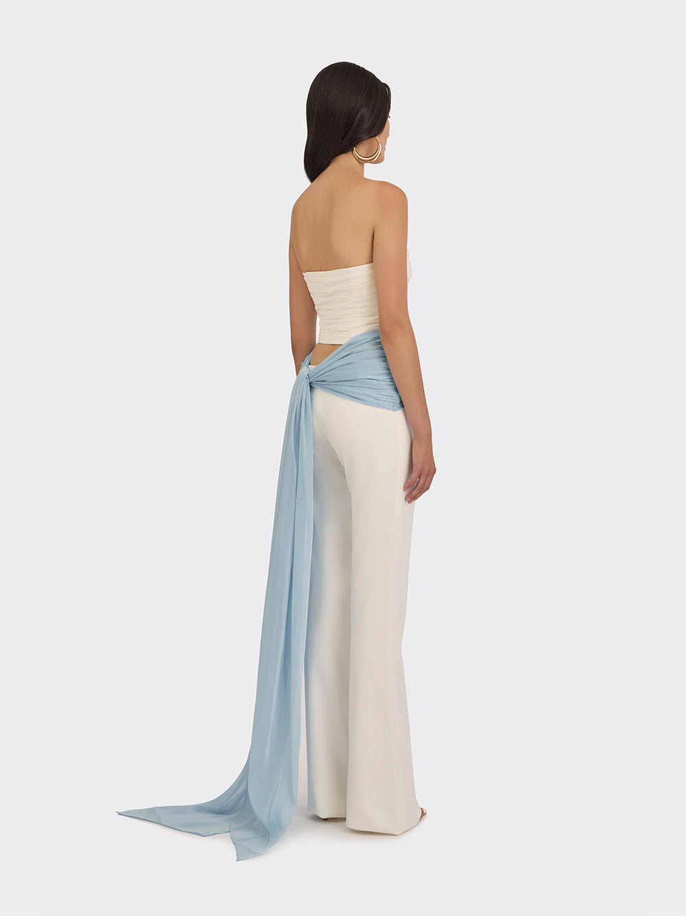 3 Carats Bustier (Three-Tone) Baby Blue