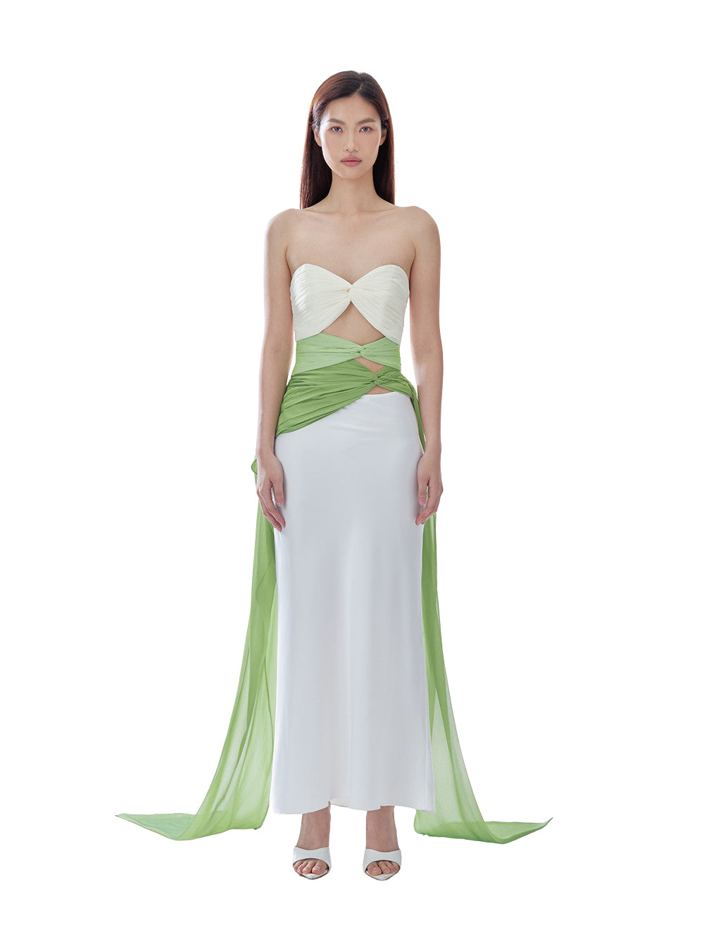 3 Carats Bustier (Three-Tone) Green