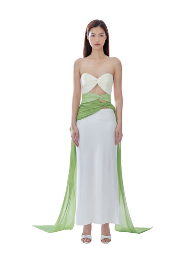 3 Carats Bustier (Three-Tone) Green