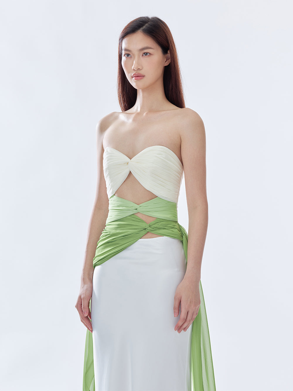3 Carats Bustier (Three-Tone) Green