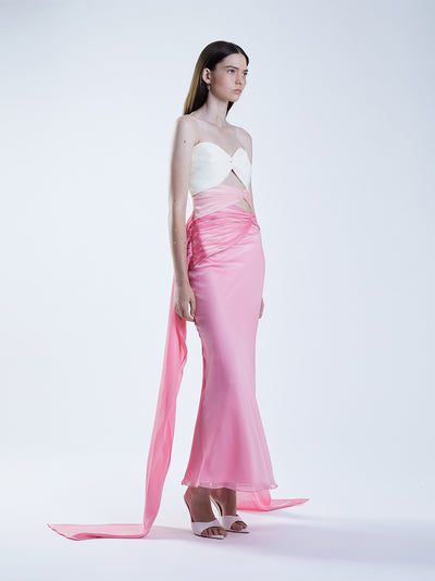 3 Carats Bustier (3 Tone) Dusty Pink