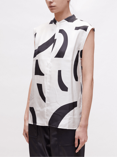 Abstract Tile Sl Blouse