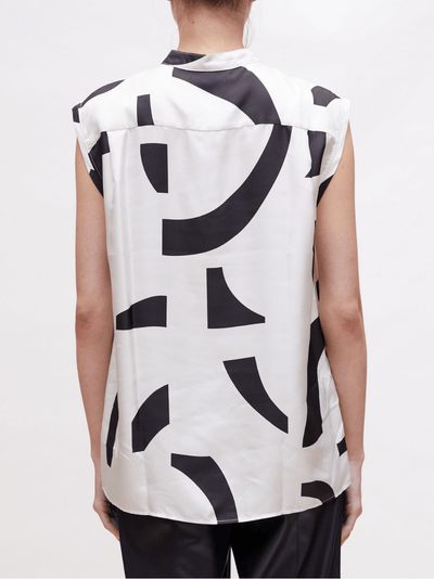 Abstract Tile Sl Blouse