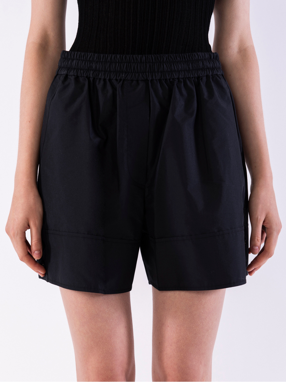 3.1-Phillip-Lim-Cotton-Poplin-Boxer-Shorts-Black-2