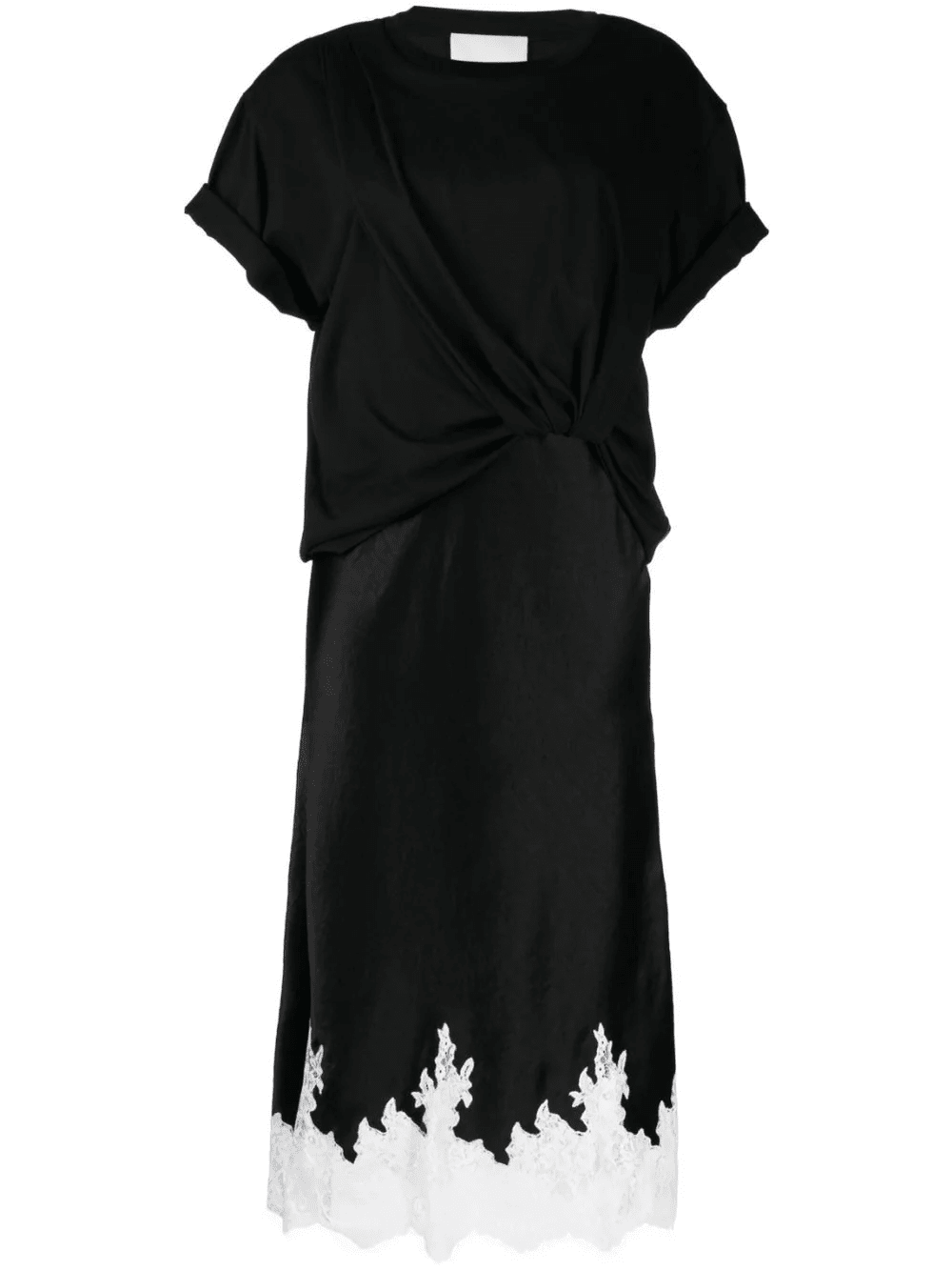 3.1-Phillip-Lim-Draped-T-Shirt-Slip-Combo-Dress-Black-1