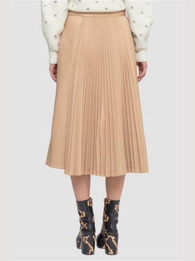 3.1-Phillip-Lim-Leather-Alternative-Asymmetrical-Pleat-Skirt-Brown-3