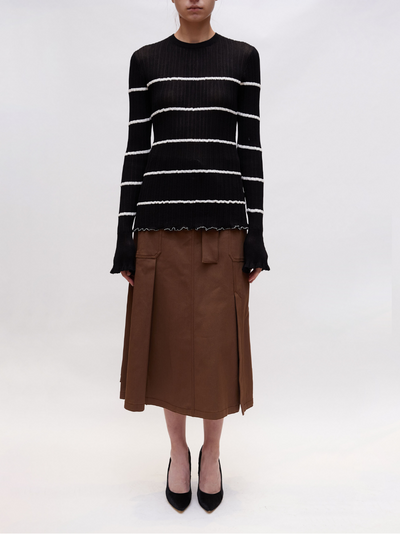 3.1-Phillip-Lim-Long-Sleeve-Sheer-Striped-Crewneck-Pullover-Black-4