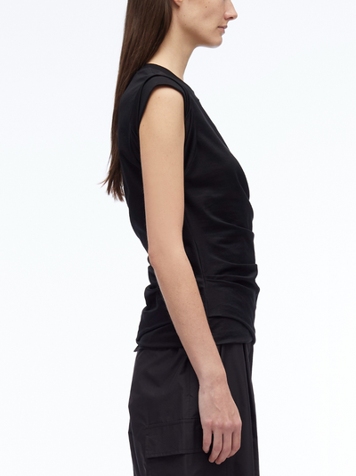 3.1-Phillip-Lim-Rolled-Sleeve-Draped-Jersey-Tank-Black-2
