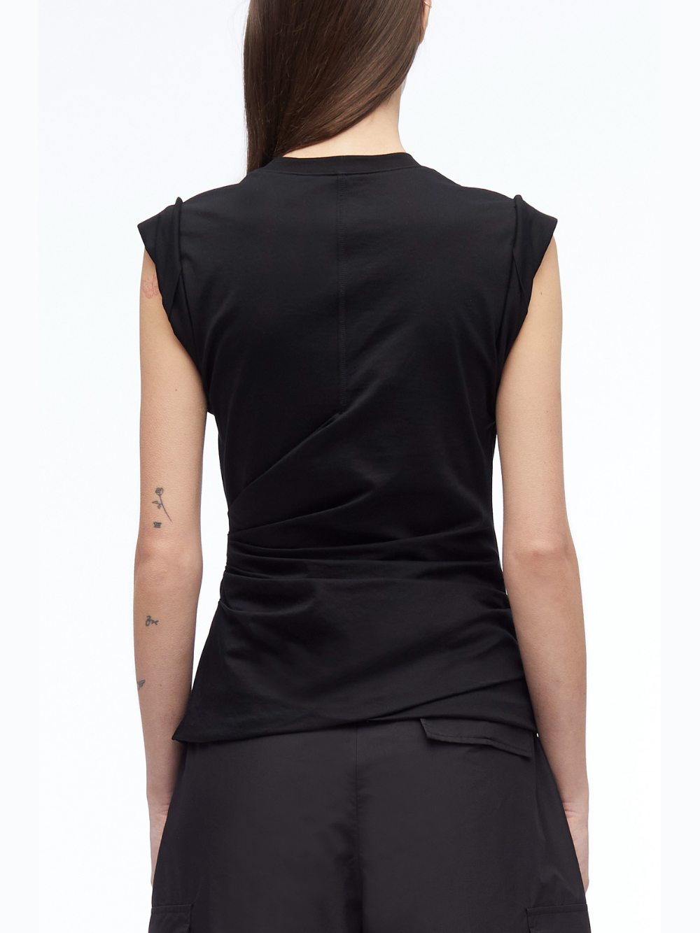 3.1-Phillip-Lim-Rolled-Sleeve-Draped-Jersey-Tank-Black-3