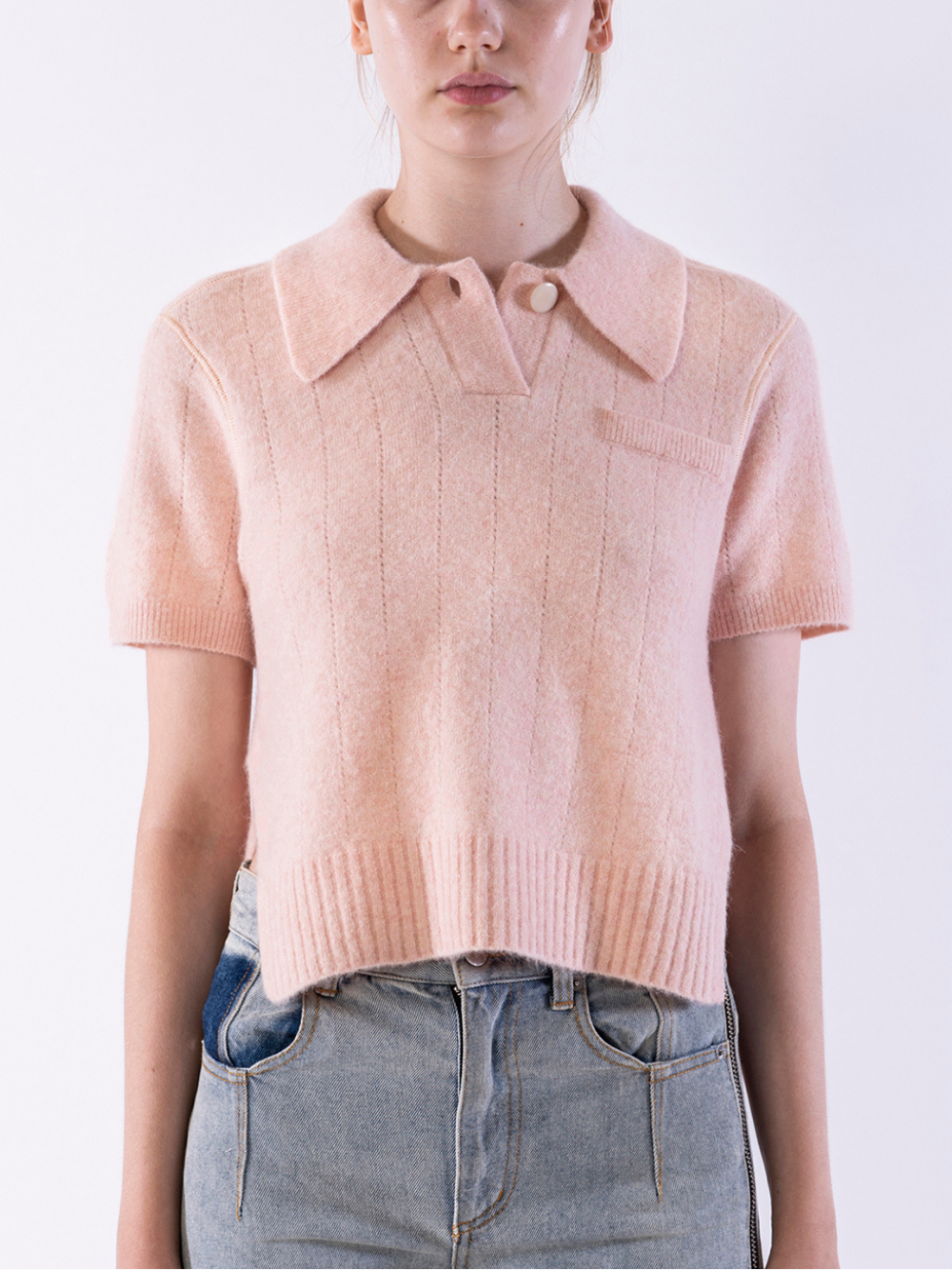 3.1-Phillip-Lim-Short-Sleeve-Lofty-Knit-Polo-Top-Pink-2