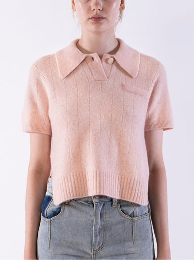 3.1-Phillip-Lim-Short-Sleeve-Lofty-Knit-Polo-Top-Pink-2