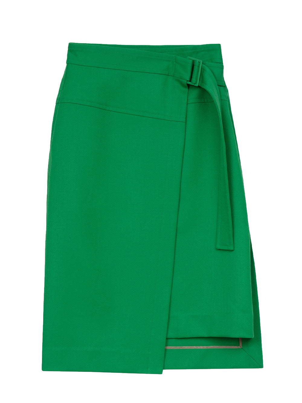Cavalry Twill Wrap Skirt (Kelly Green)