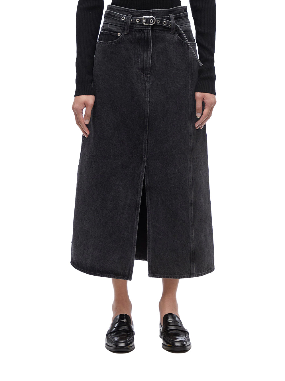 3.1PhillipLim-DenimALineSkirt-WashedBlack-1