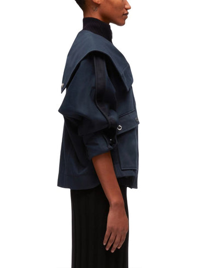 3.1 Phillip Lim-Double Collar Utility Jacket-Midnight-3