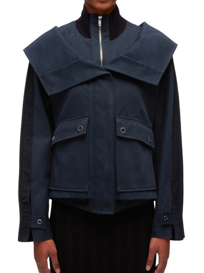 3.1 Phillip Lim-Double Collar Utility Jacket-Midnight-5