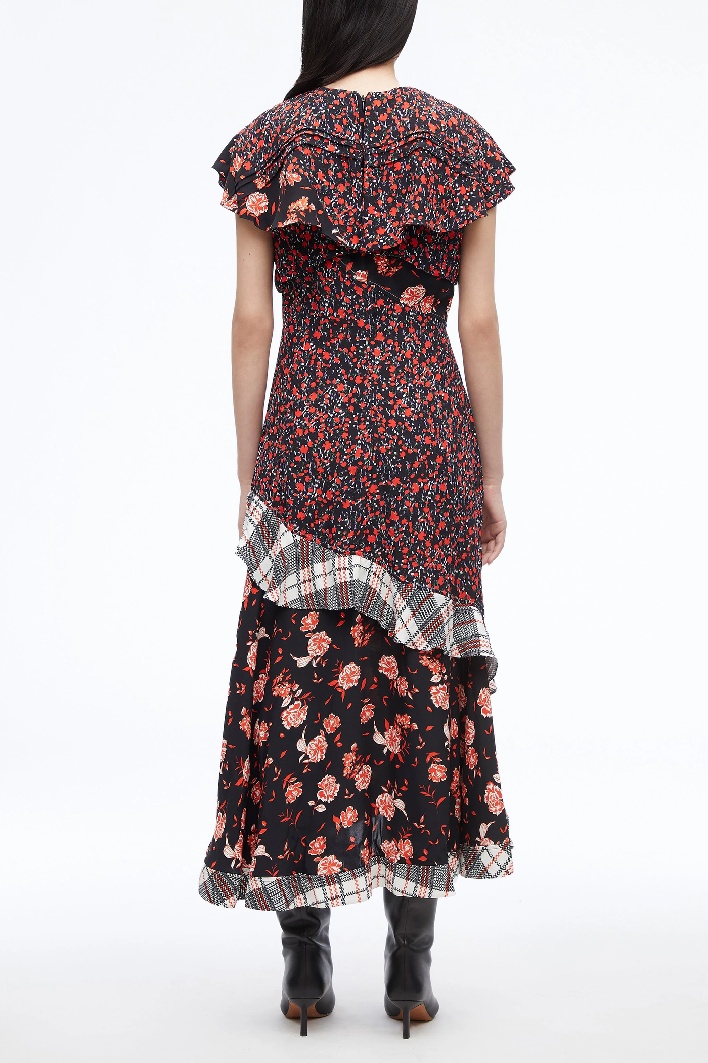 3.1PhillipLim-FloralCollageRuffleMidiDress-Black-Multi-6