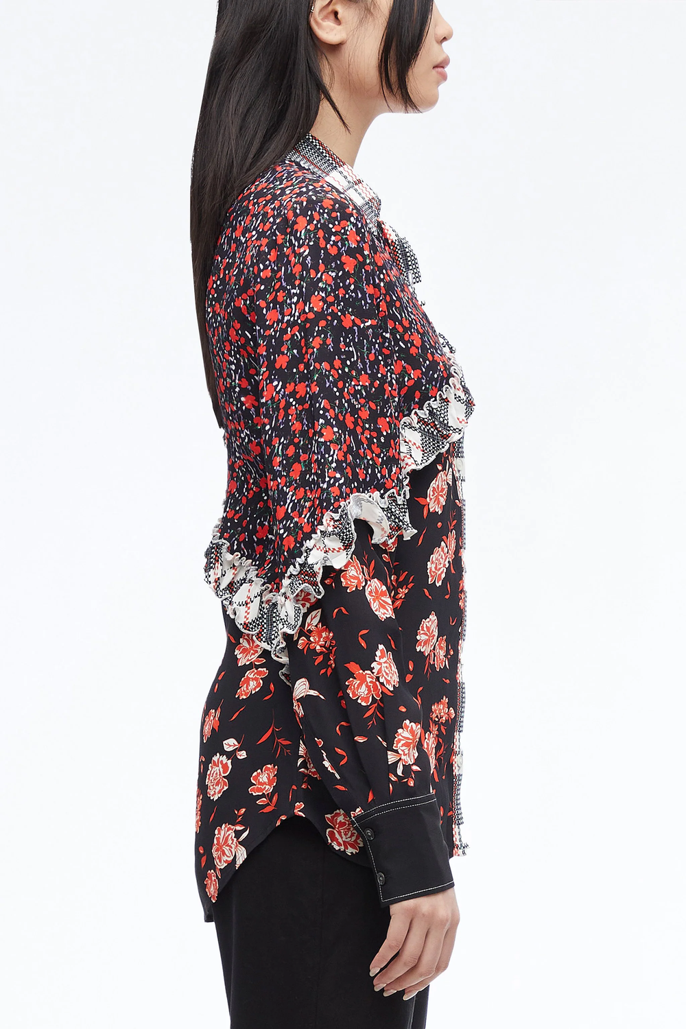 3.1PhillipLim-FloralCollageRuffleShirt-BlackMulti-2