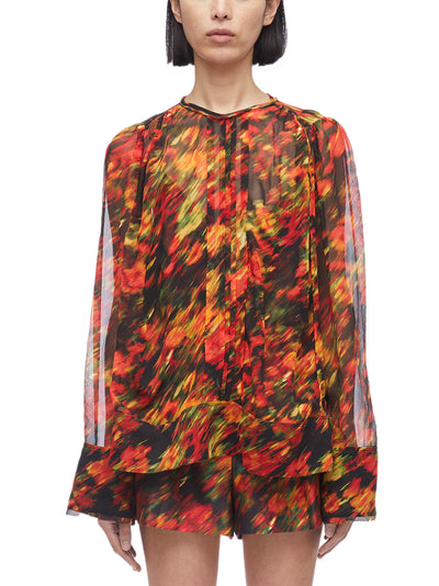 3.1PhillipLim-FlowersInMotionCrinkleChiffonBlouse-BlurredFloralMulti-1