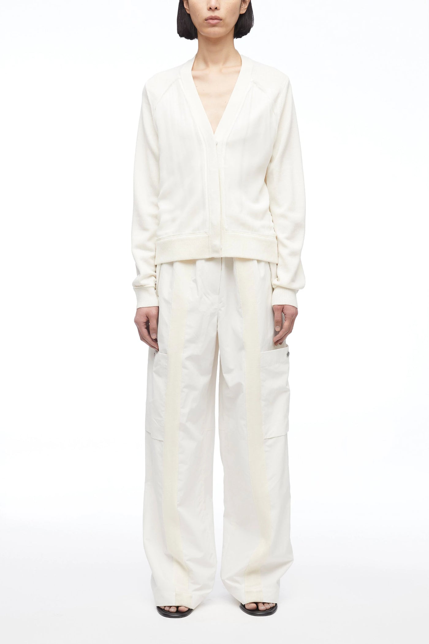 3.1PhillipLim-MerinoKnitChiffonV-neckCardigan-Ivory-1