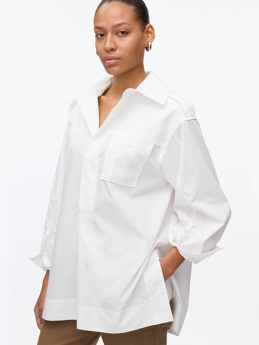 Classic Relaxed Shirt (White)