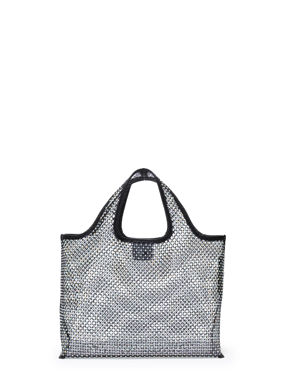 Crystal Mesh Mini Market Tote (Black)