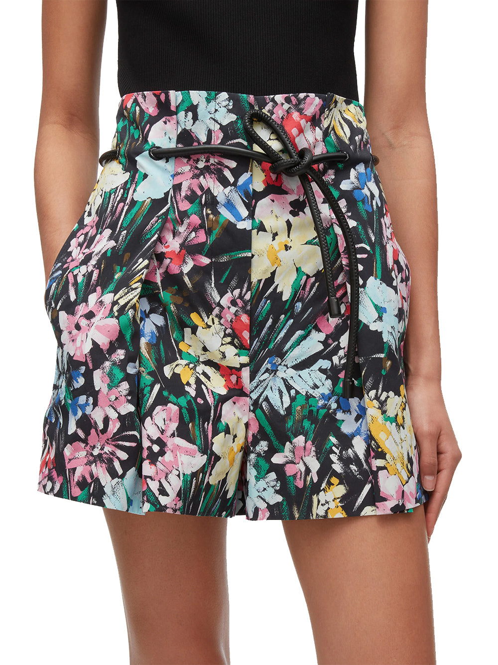 Flowerworks Origami Short (Black Multi)