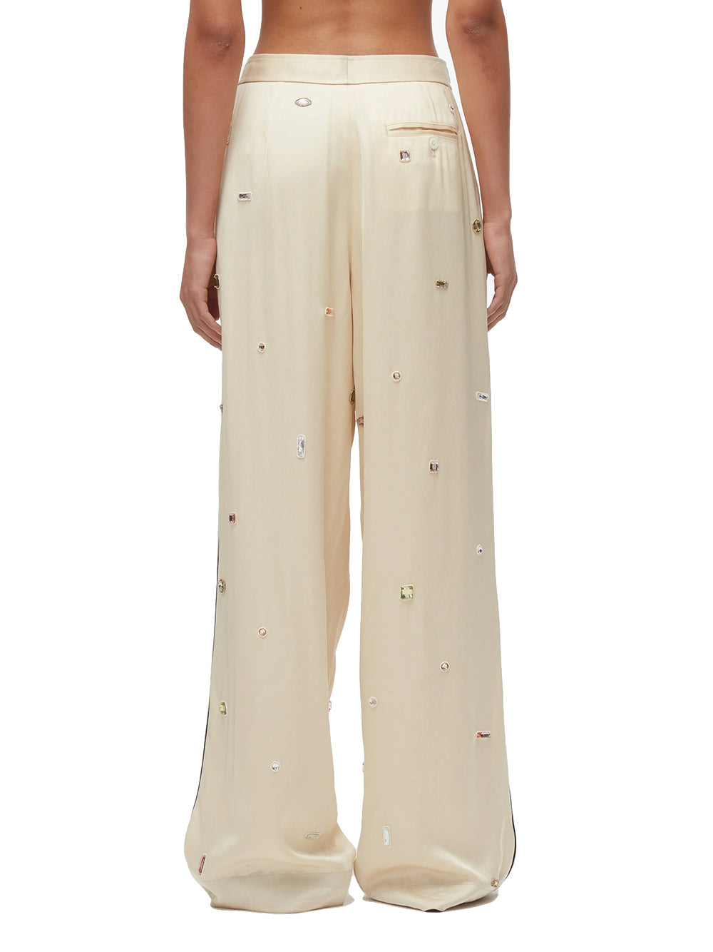 Halo Embroidered PJ Pants (Champagne)
