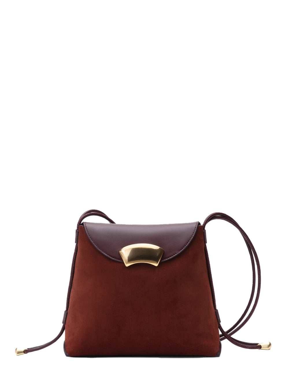 ID Petite Soft Shoulder Bag (Aubergine Brick)