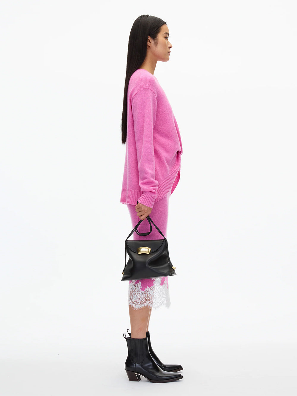 ID Petite Soft Shoulder Bag (Black)