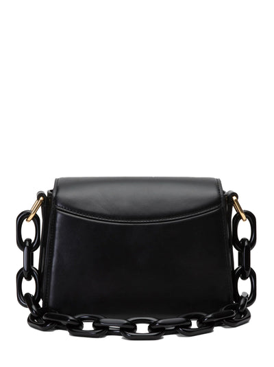 ID Shoulder Bag with Resin Chain (Black)