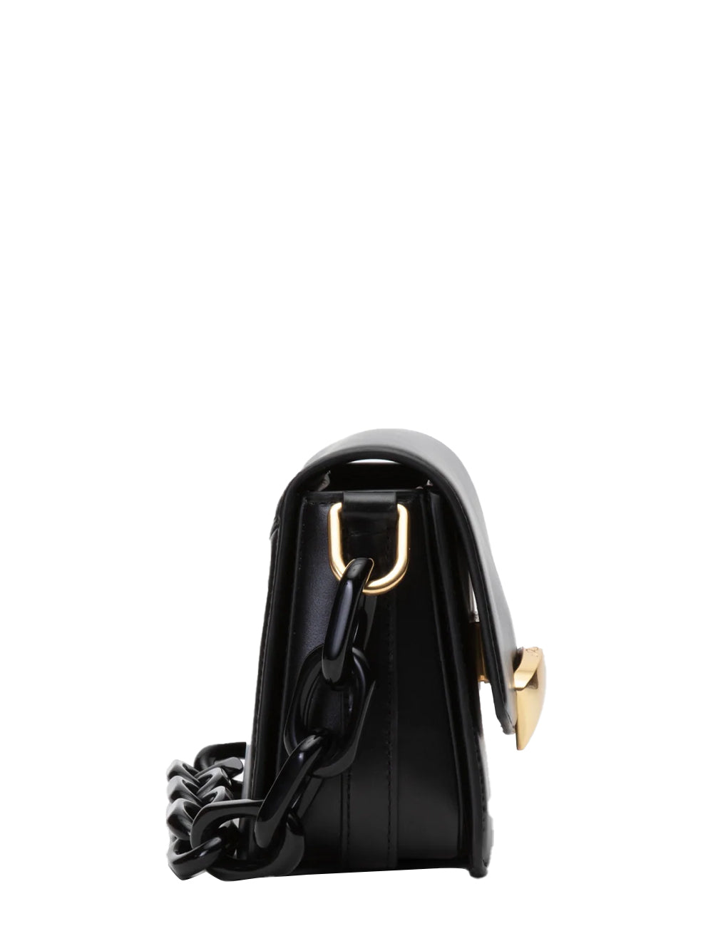 ID Shoulder Bag with Resin Chain (Black)