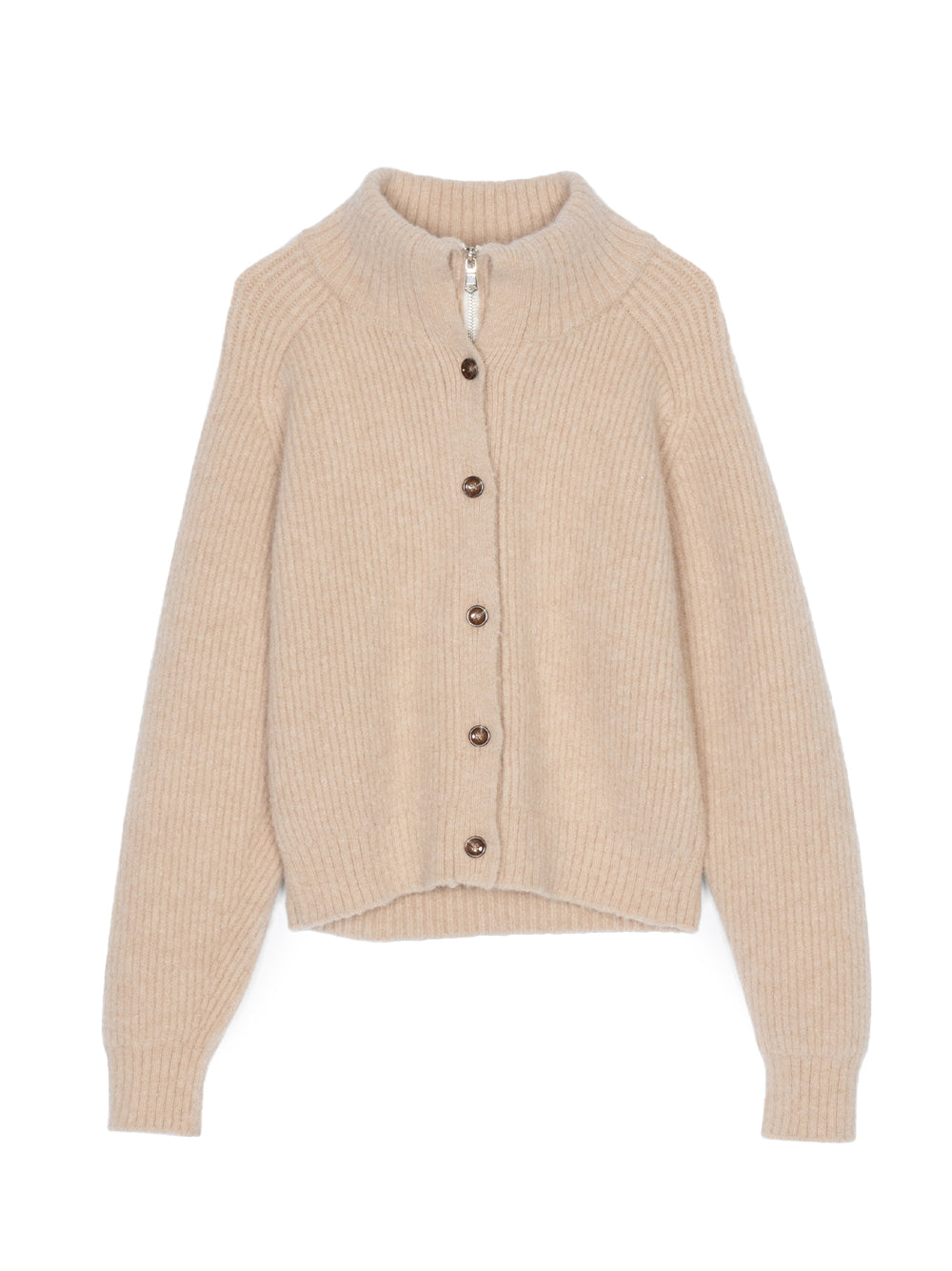 Infinity Placket Cardigan (Praline)