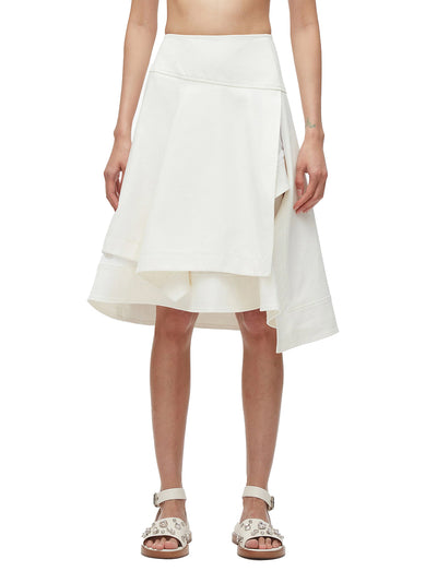 Layered Flounce Skirt (White)