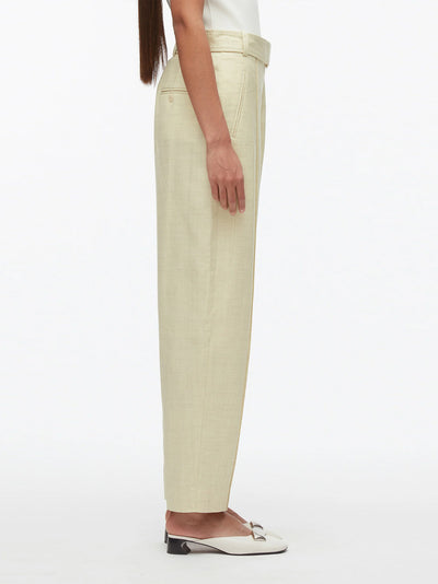 Melange Tapered Trousers (Limoncello)